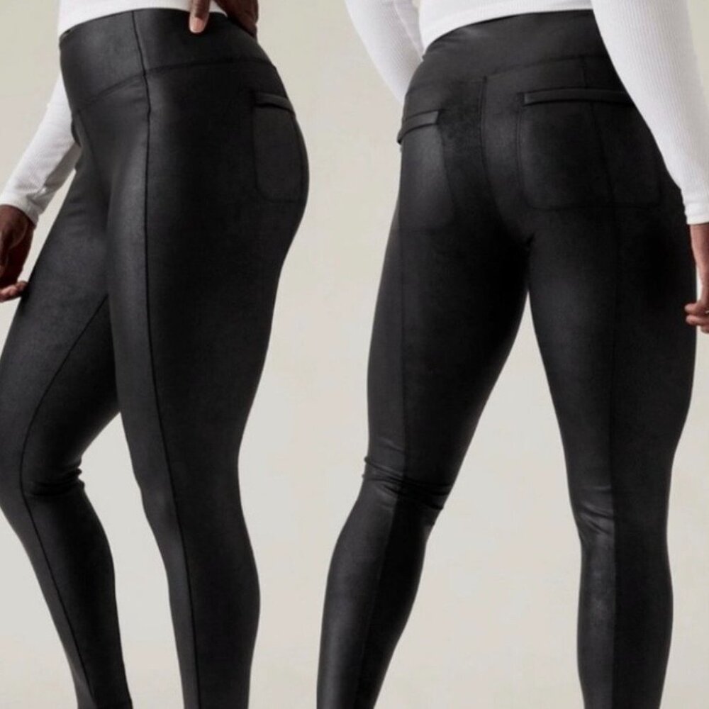 Athleta Women's Black‎ Delancey Gleam Leggings, Size L